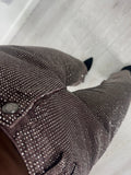 Chocolate Brown Diamante Jeans