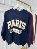 Navy Paris Knit Jumper